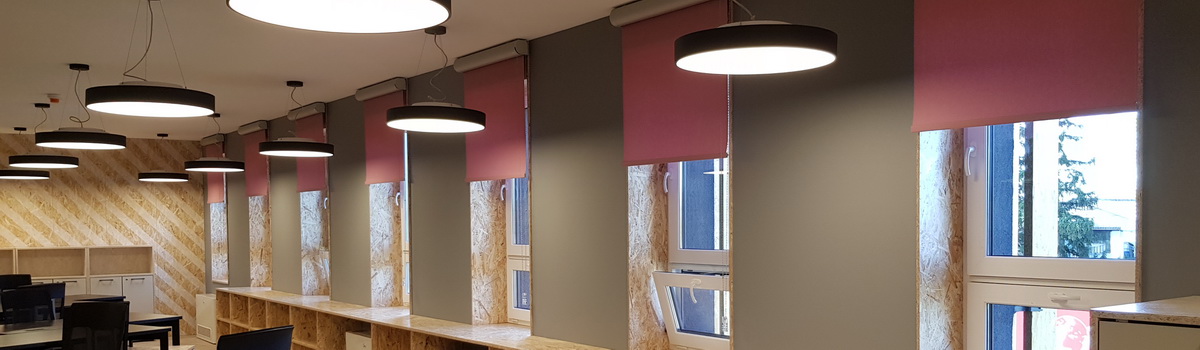 Rolety materiałowe Rm 45 do biura